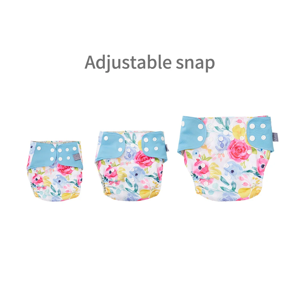 Pañales lavables de bolsillo ajustables para bebé – Malla gris reutilizable - imagen 4