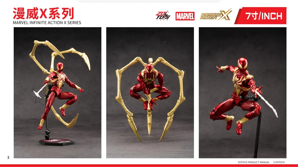 Detalle de figura Spider-Man en pose acrobática