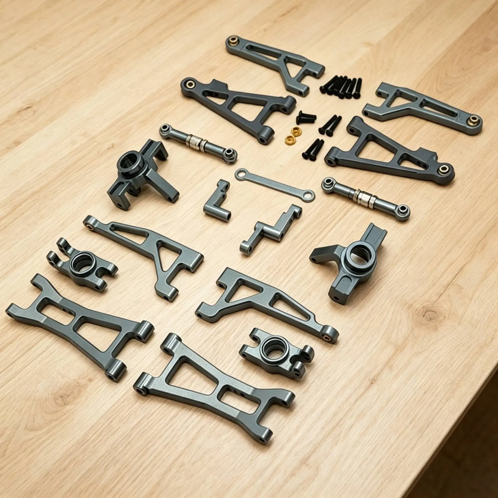 Kit de chasis metálico para coche RC resistente de montaje - imagen 3