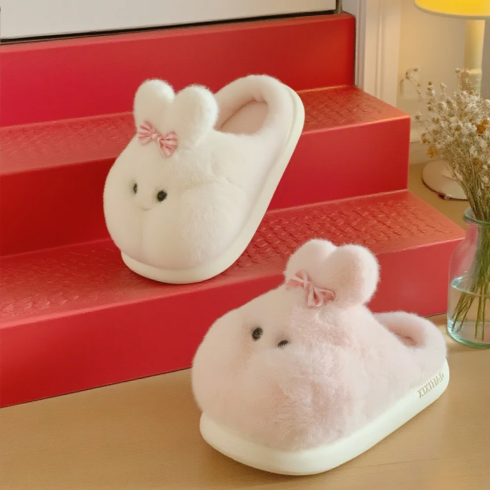 Pantuflas de algodón con diseño conejo para niña – Suaves - imagen 5