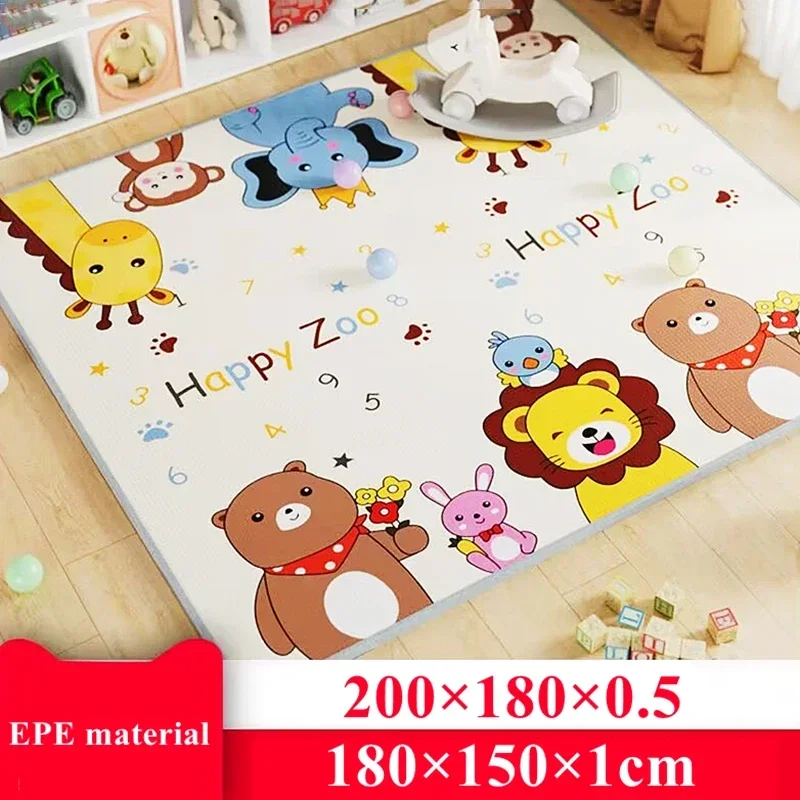 Alfombra de actividades infantil EPE no tóxica para gatear segura - imagen 2