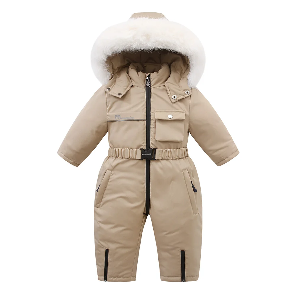 Mono de nieve infantil en rosa