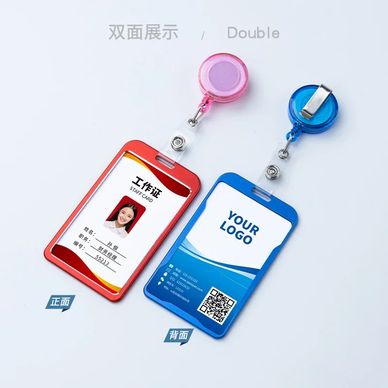 Portatarjetas retráctil con clip – Funda para tarjetas - imagen 5