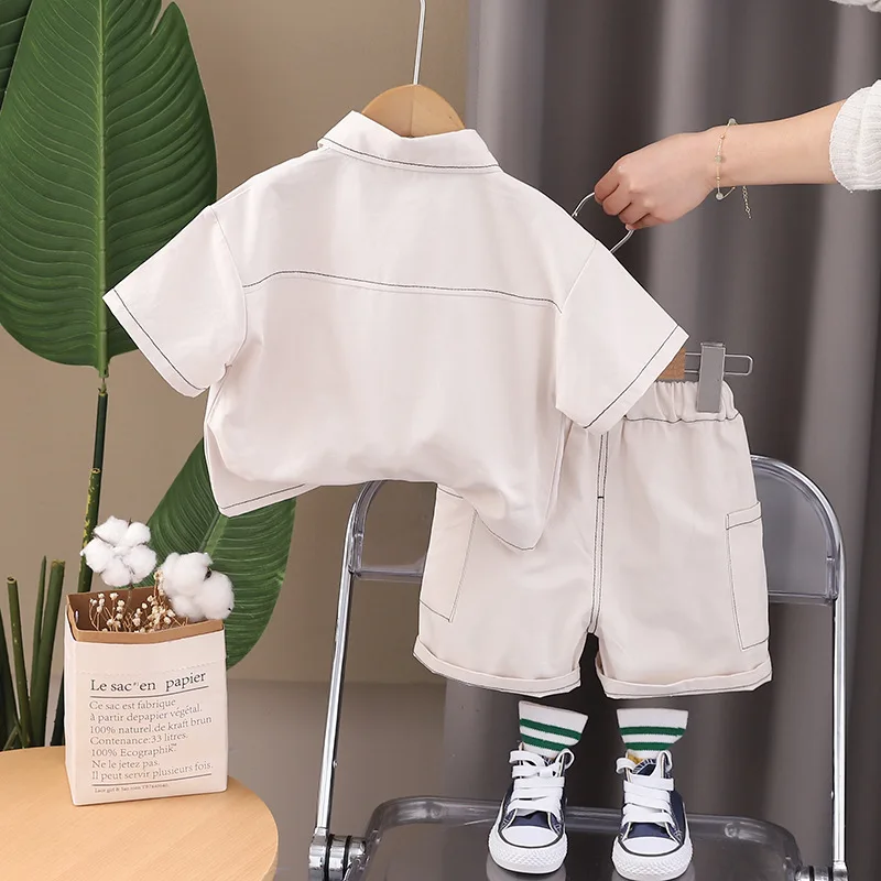 Conjunto de verano bebé: camisa manga corta y pantalón corto - imagen 2