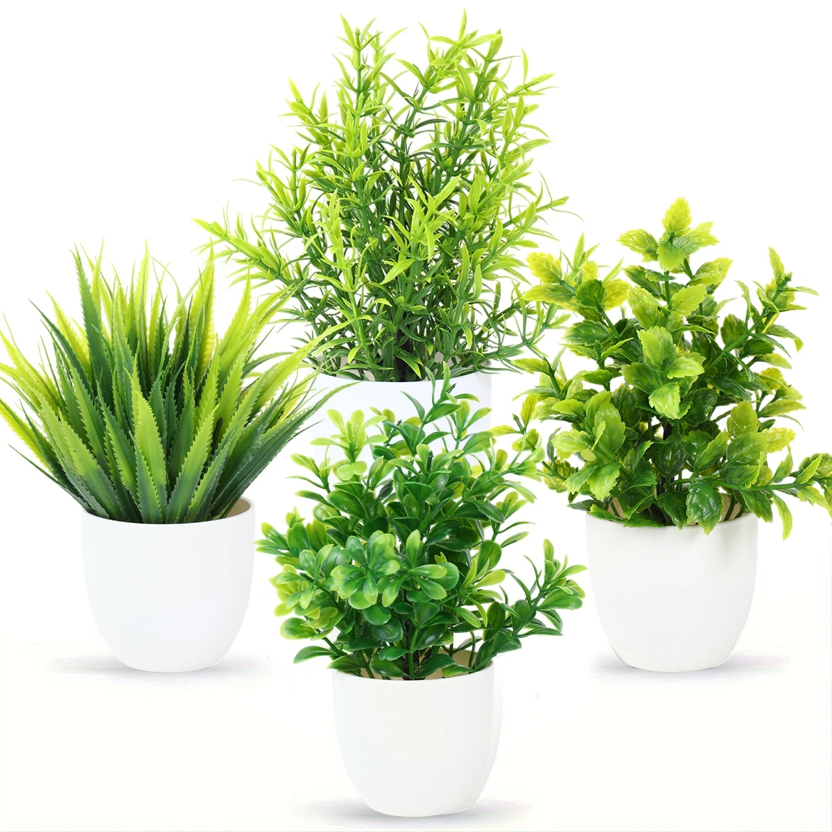 Planta artificial bonsái verde en maceta para decorar habitación bebé - imagen 3
