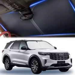 Protector solar para parabrisas del coche con bolsa y pantalla retráctil