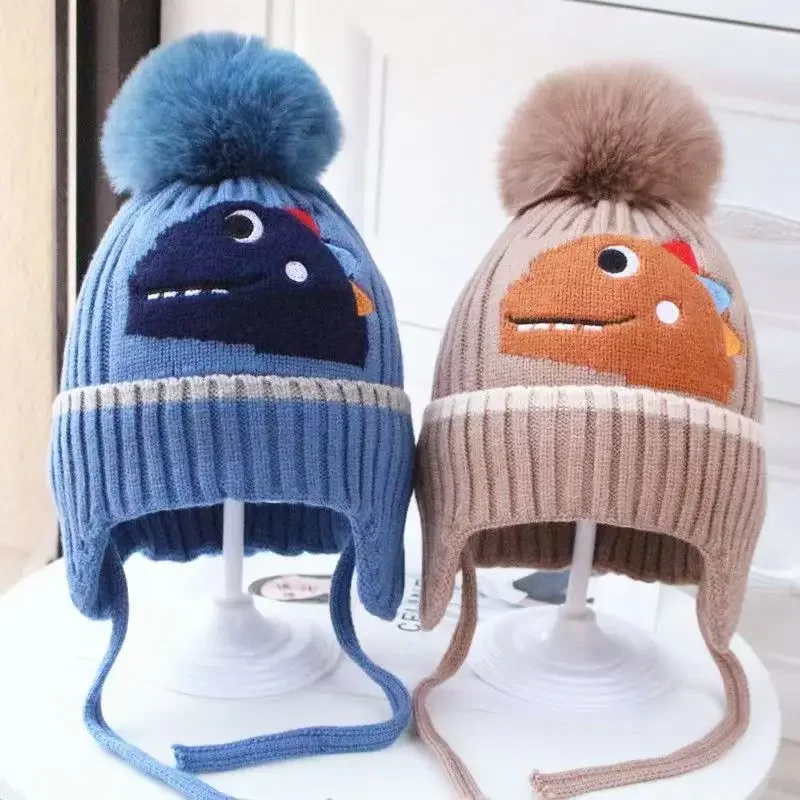 Gorro infantil de lana con dibujos animados para invierno - imagen 3