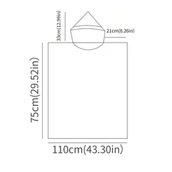 Albornoz niños capucha impermeable – Microfibra playa piscina