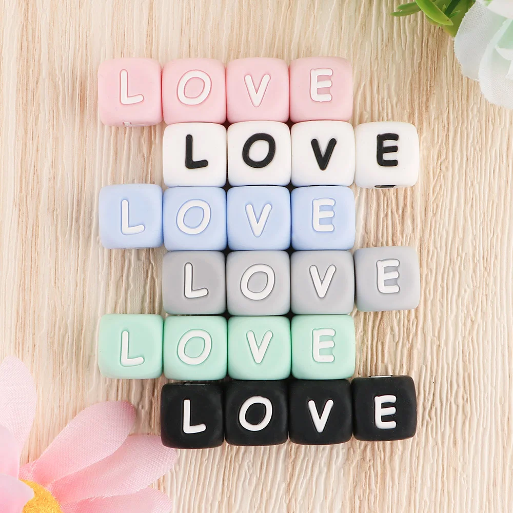 Kovict Cuentas de Letras Silicona Alfabeto Inglés para Collar DIY - imagen 5