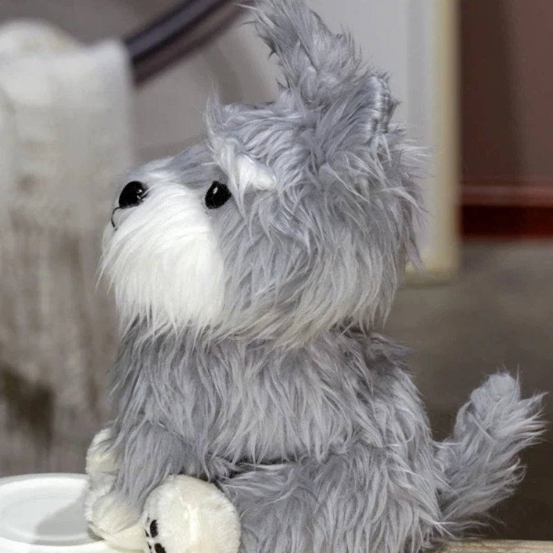 Peluche schnauzer dibujo animado, juguete suave para niños - imagen 2