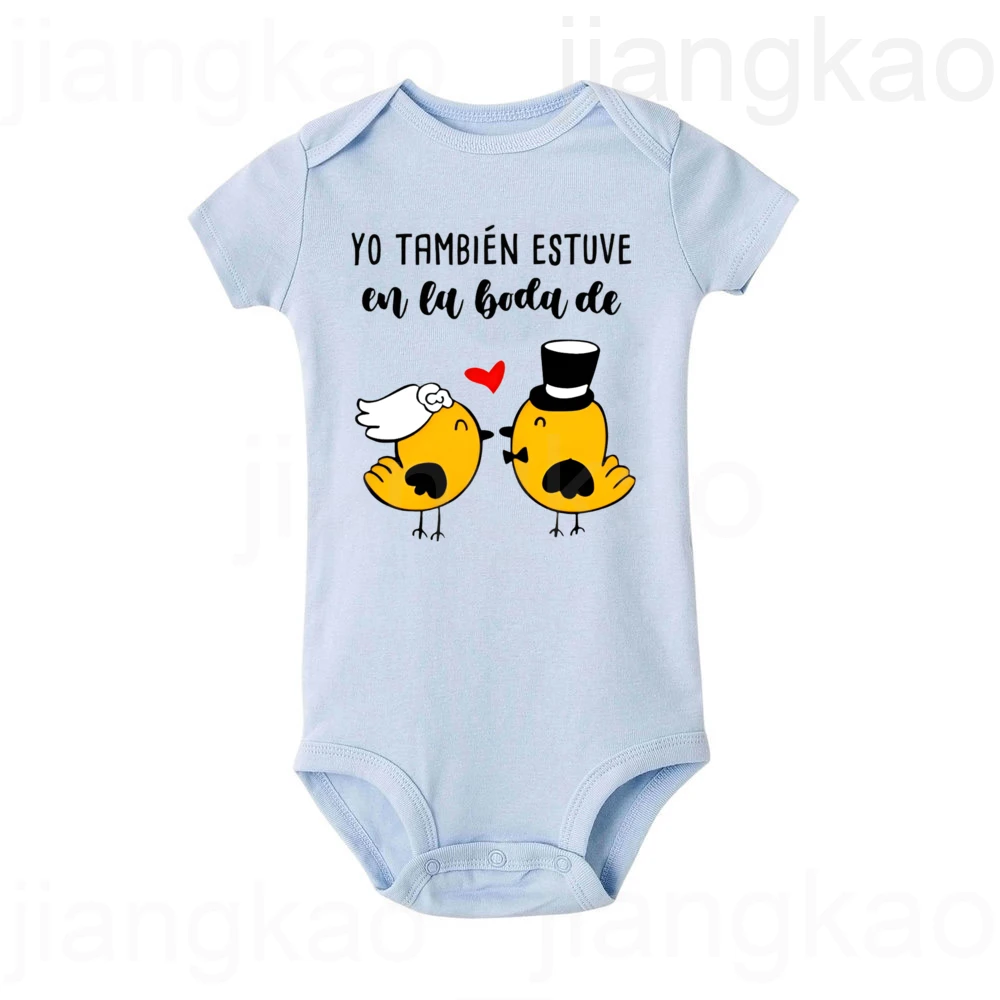 Body bebé estampado para boda manga corta cuello redondo - imagen 2