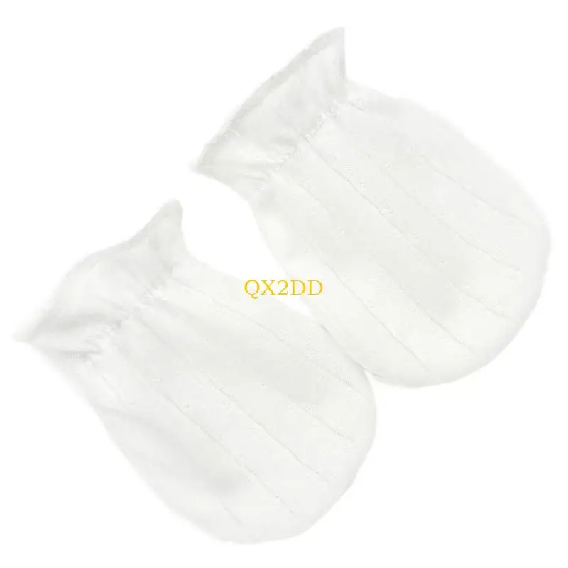 QX2D Manoplas de algodón suaves para recién nacidos, ligeras - imagen 3