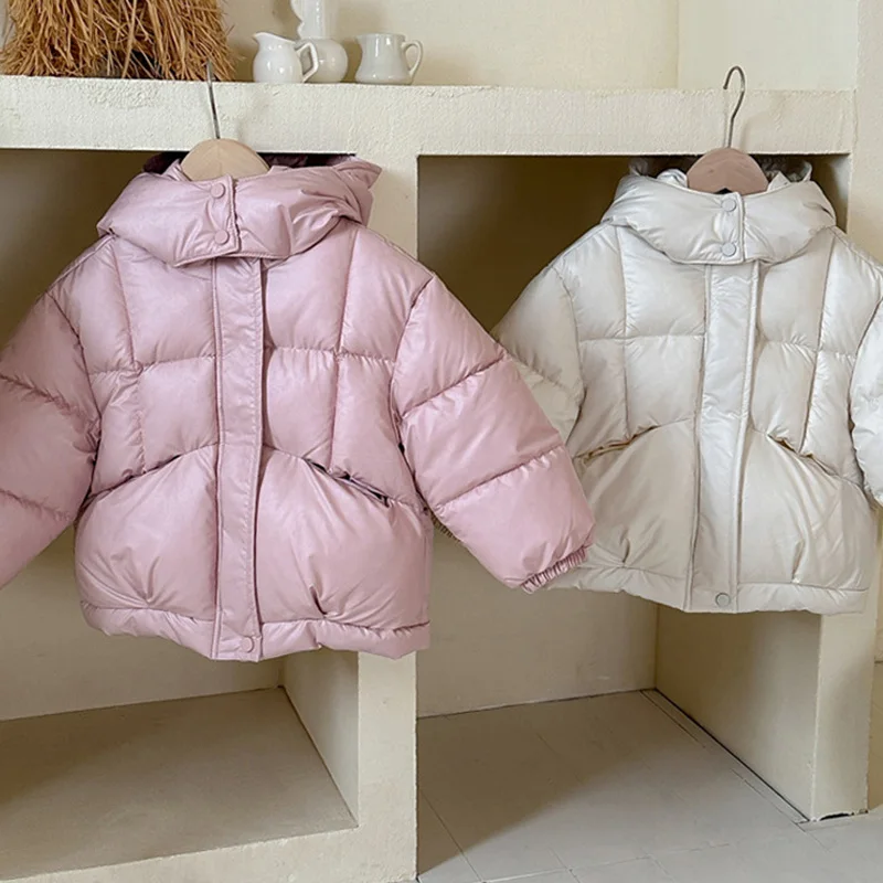 Chaqueta de invierno con capucha acolchada para niña - imagen 3