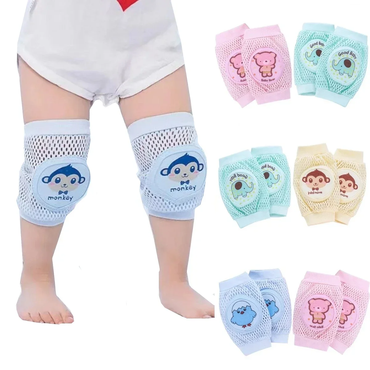 Rodilleras para bebés y niños que gatean – protectoras de malla