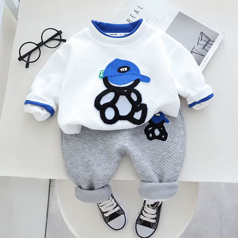Chándal infantil de algodón para niño y niña – Primavera otoño