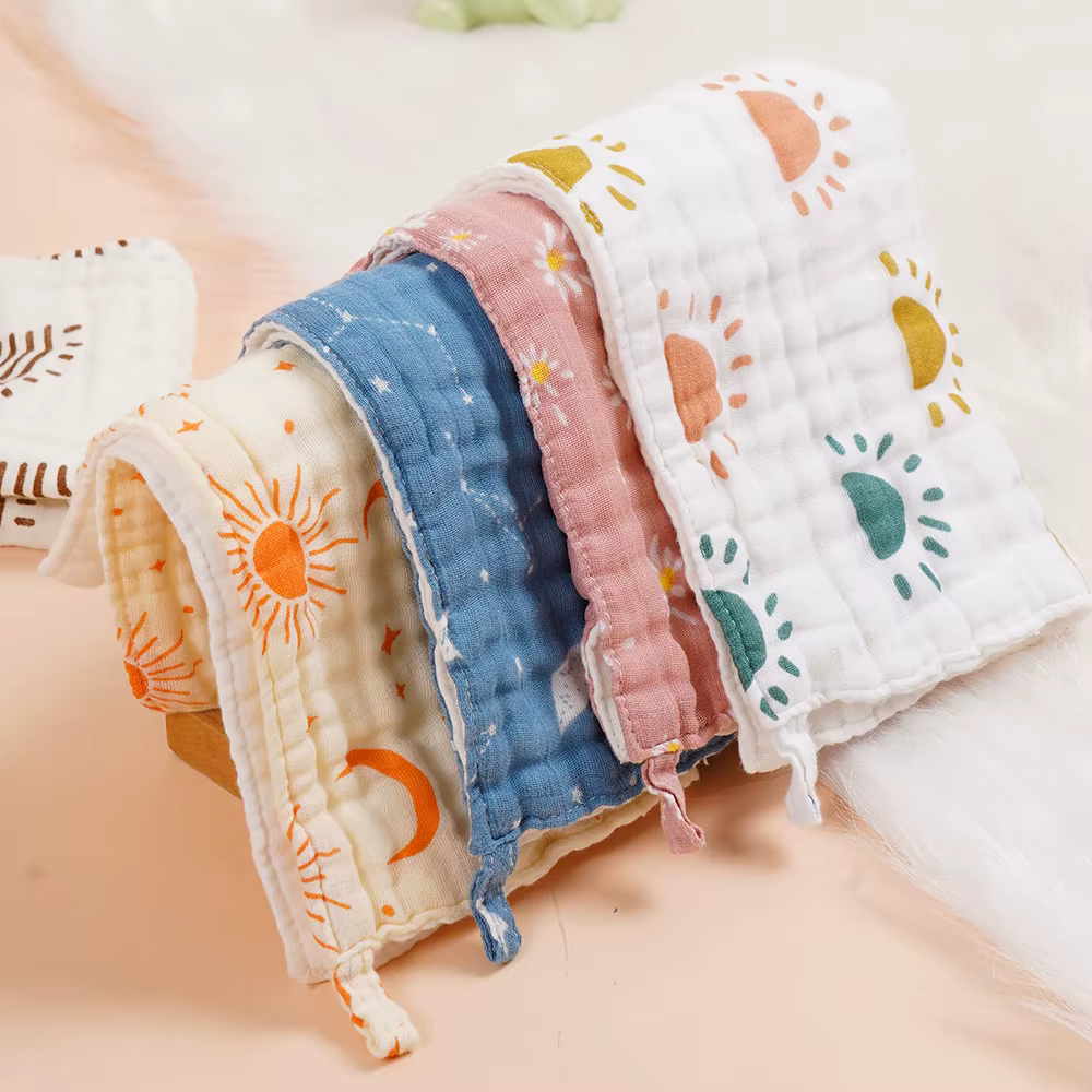 HappyFlute Toallas para bebe de algodon suave y transpirable 5 piezas - imagen 2