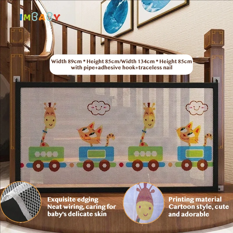 Barrera de seguridad plegable y transpirable para bebés y mascotas - imagen 5