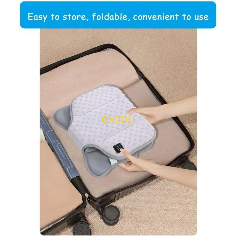QX2D Alfombrilla calefactora USB para cochecitos bebé, segura - imagen 2