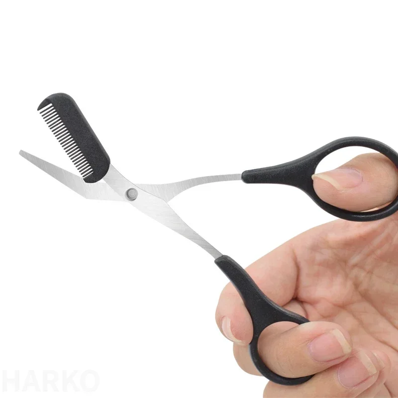 Tijeras para cejas de acero inoxidable: recortador con peine