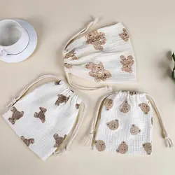 Bolsa de pañales de algodón para bebé - Organizador Caddy práctico