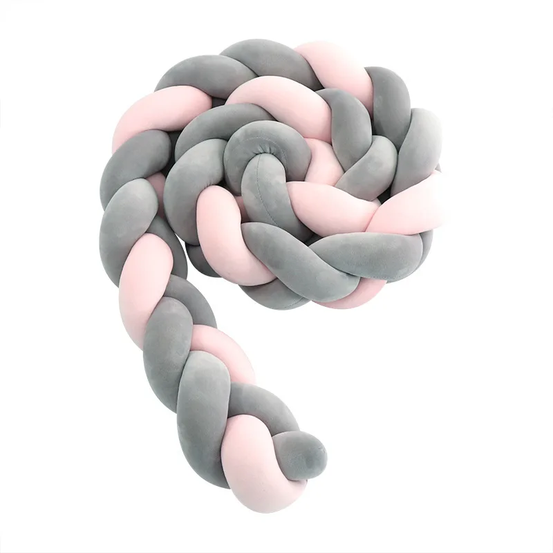 Barandilla de cama para bebé con tejido trenzado y fijación segura - imagen 3
