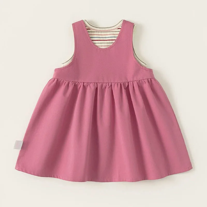 Conjunto de verano para niña con vestido sin mangas estilo lujo - imagen 4