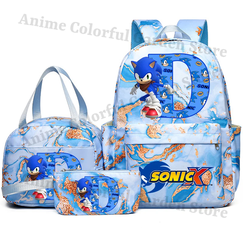 Mochila escolar con estuche y lonchera tipo bento moderna - imagen 5