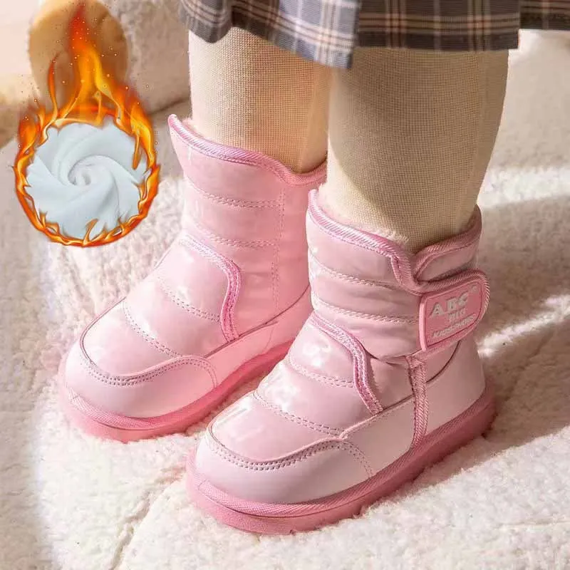 Botas de invierno para niños con relleno de algodón