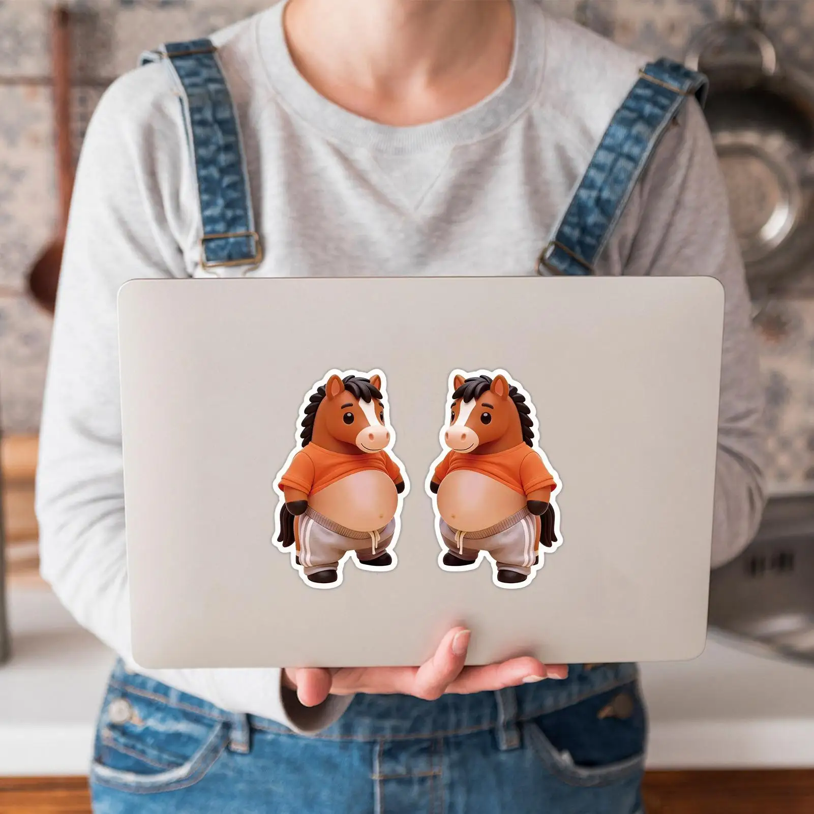 Pegatinas 3D de caballo con cinta para manualidades infantiles - imagen 2