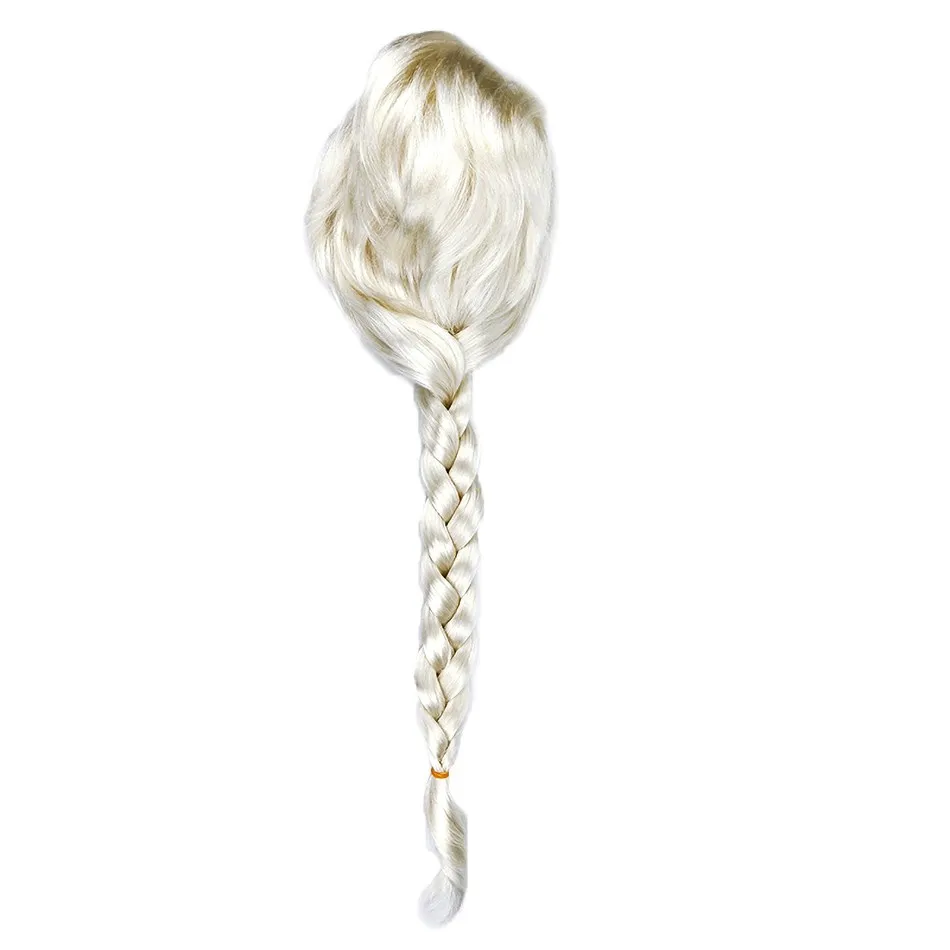 Peluca Elsa para niños