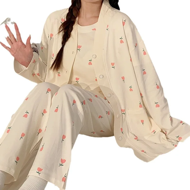 Pijama de algodón para madres lactantes – Cómodo posparto - imagen 5