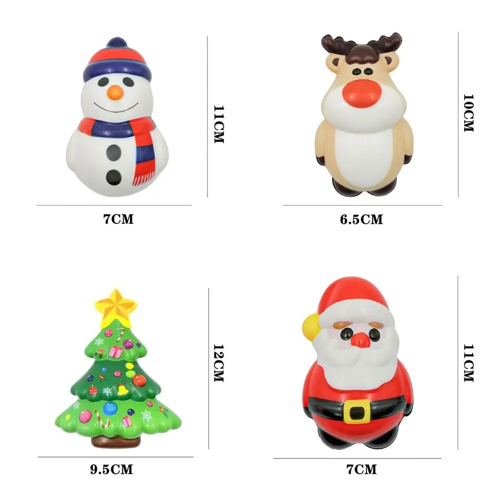 Squishy Reno antistrés en diseño navideño, textura suave de PU
