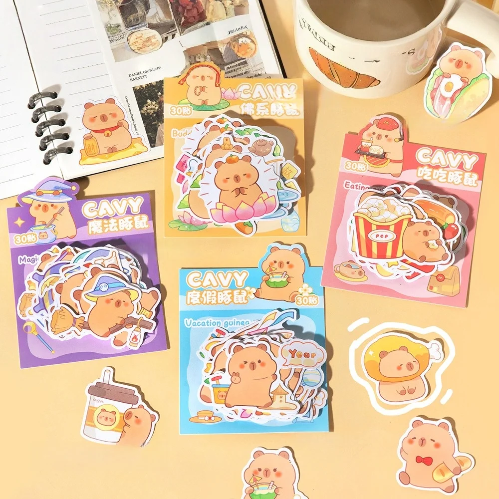 Pegatinas de capibara para manualidades y scrapbooking infantil - imagen 4