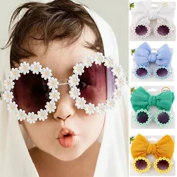 Gafas de sol para niña con diadema lazo — accesorios para el cabello