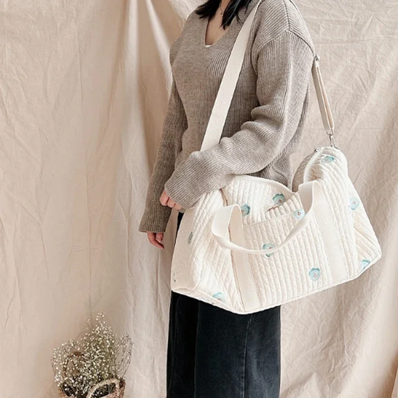 Bolso de hombro bordado con osito gran capacidad para mamá y bebé - imagen 5