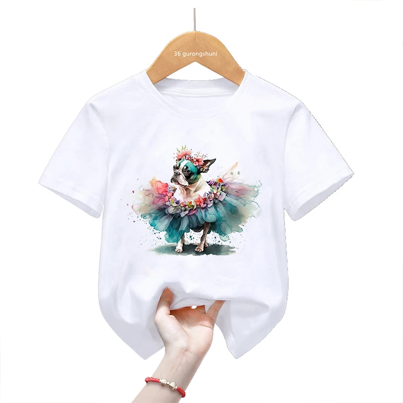 Camiseta Kawaii perros Dachshund para niños y niñas – Estampado verano - imagen 4