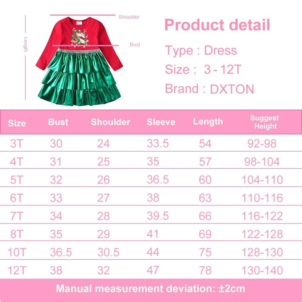 Vestido infantil con temática de unicornio y estilo patchwork