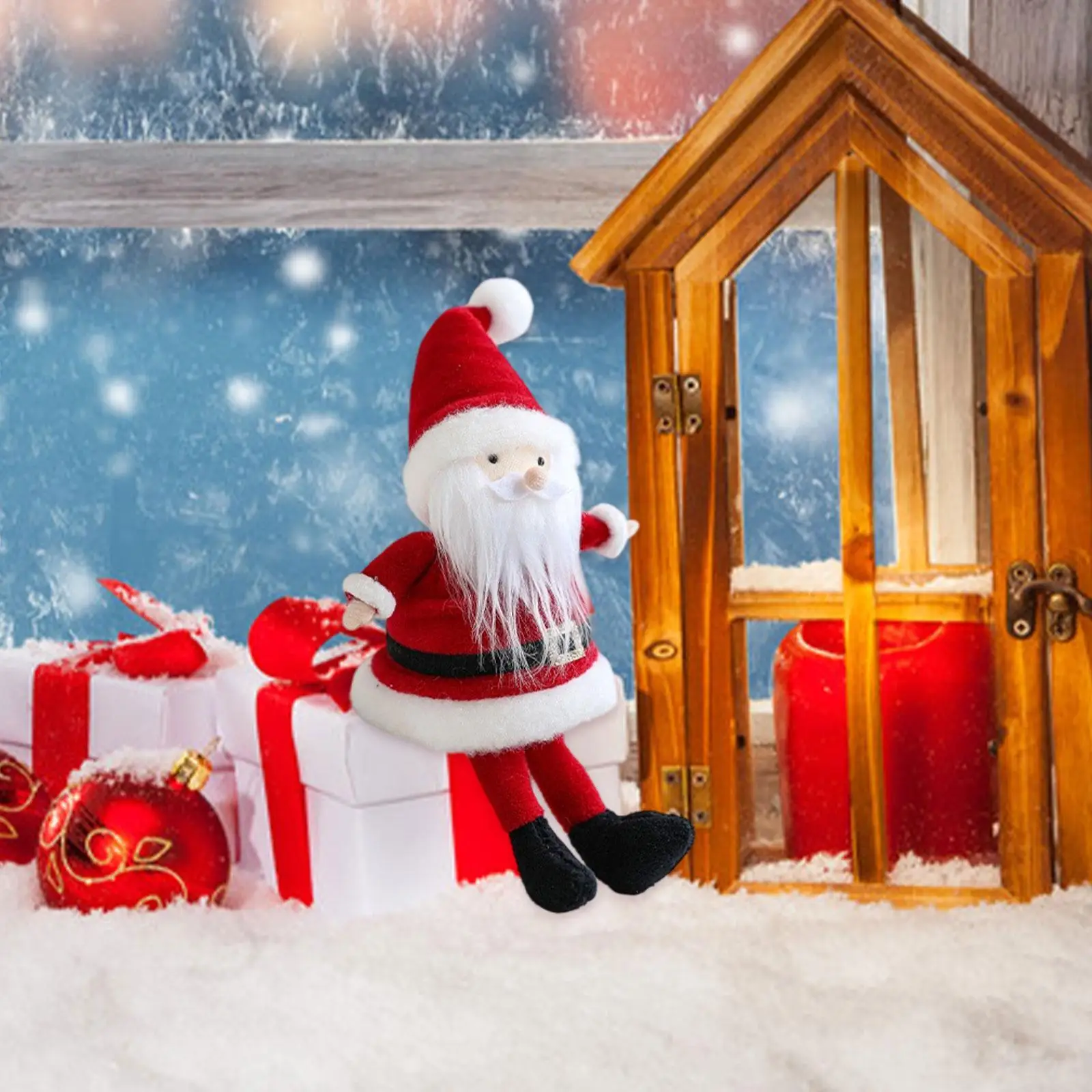 Estatuilla de muñeca navideña nórdica para mesa de Navidad - imagen 5