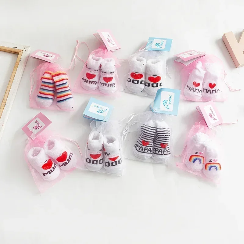 Calcetines antideslizantes de algodón para bebé - Love Mamá Papá - imagen 3
