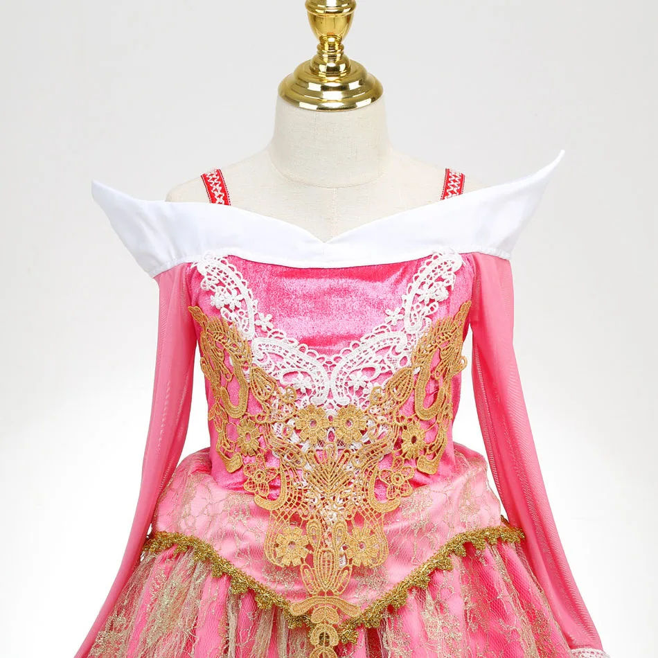 Vestido de princesa Aurora para niña - Disfraz Halloween Carnaval - imagen 4