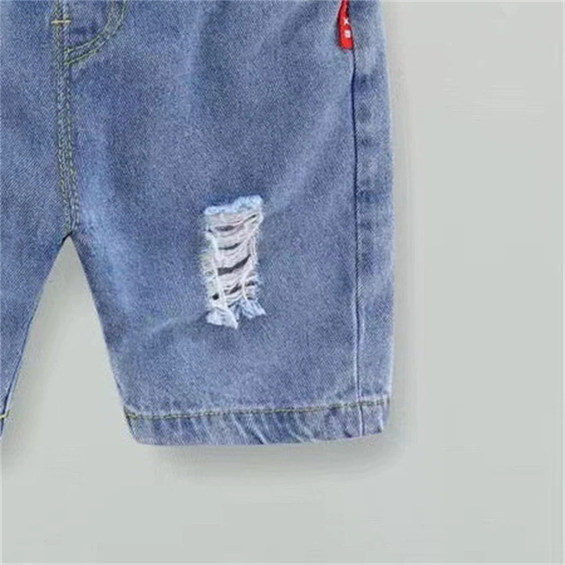 Pantalones vaqueros de verano de cinco bolsillos para niños - imagen 5