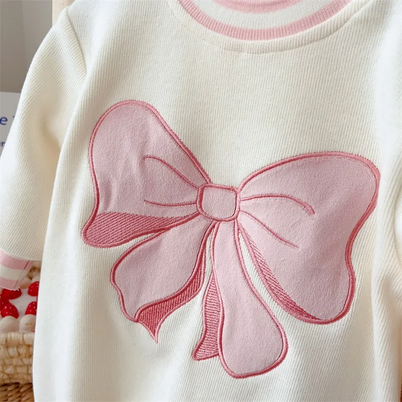 Pelele algodón primavera para bebé recién nacido con lazo - imagen 5