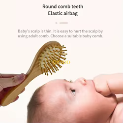 Cepillo para costra láctea infantil ergonómico de cerdas suaves