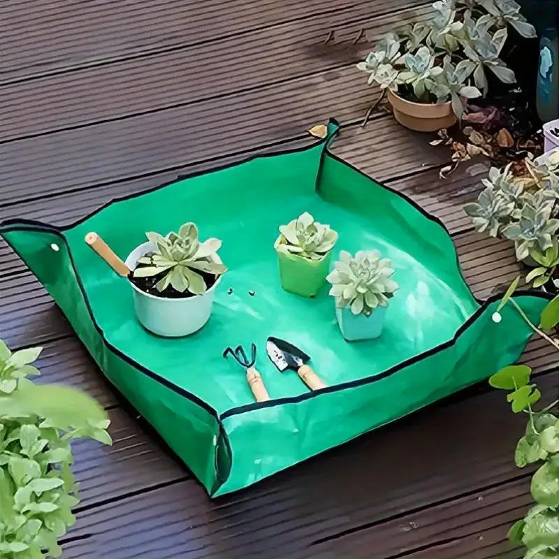 Estera para plantar impermeable y plegable para trasplantes