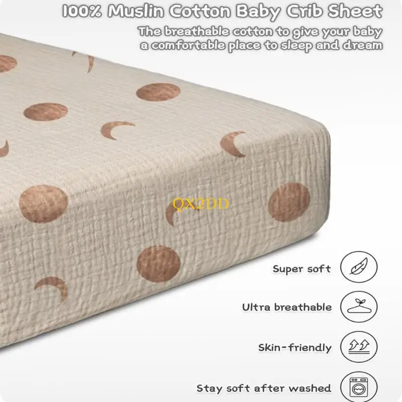 Funda de cuna ajustada sobre colchón rectangular