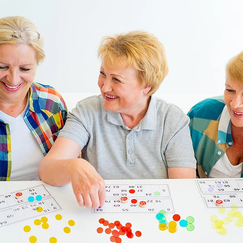 Fichas de plástico transparentes para juegos educativos y bingo - imagen 5