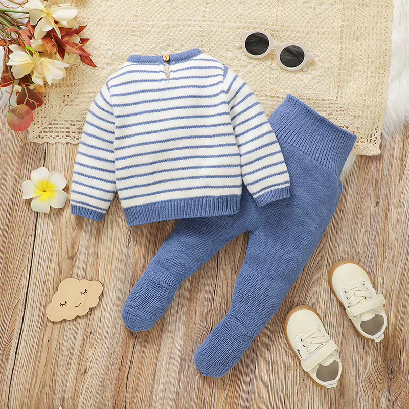 Conjunto de invierno para bebé con body y pantalón - imagen 3