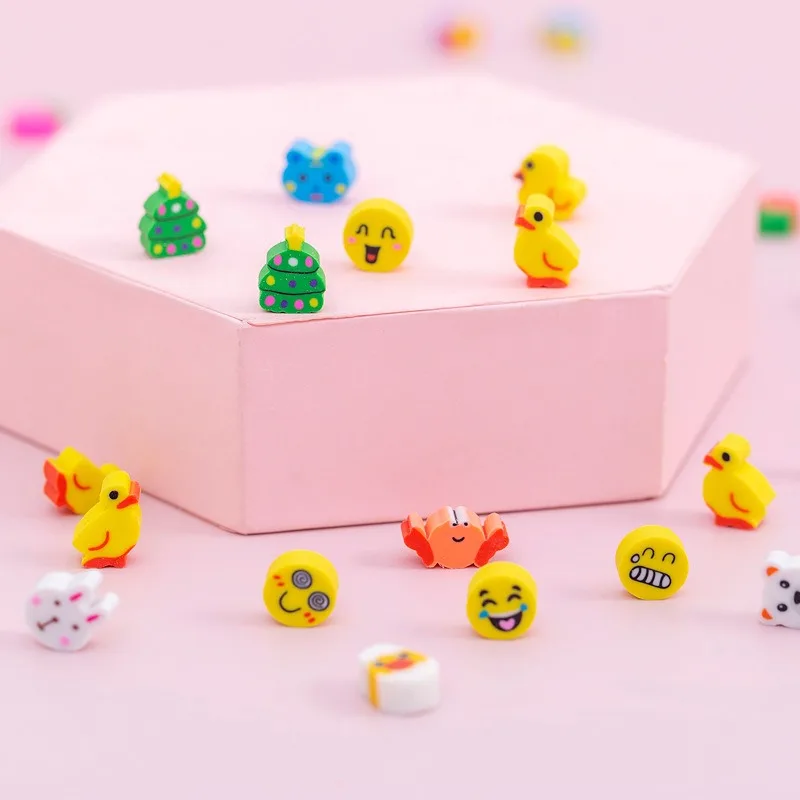 ZYF Gomas de borrar infantiles de animalitos pastel suaves