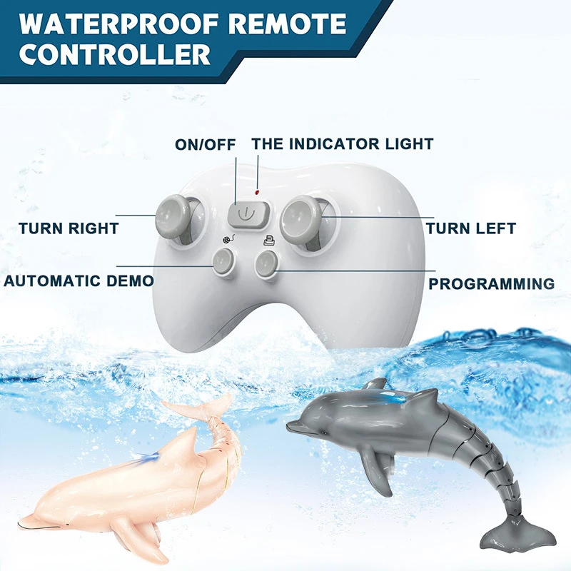 Barco RC sumergible con luces y spray – Juguete para niños - imagen 4