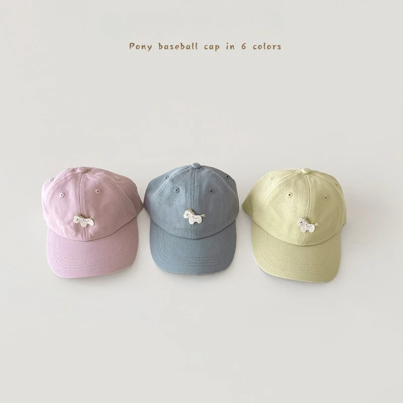 Gorra infantil de béisbol con caballo animado ajustable transpirable - imagen 2